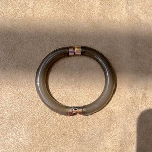 Magnetic green acrylic gold bangle